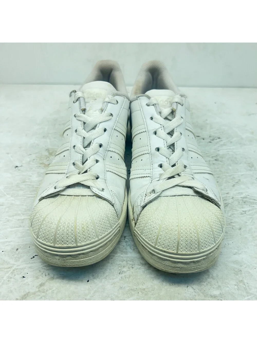 Adidas Women’s Original Superstar Athletic Sneakers FV3285 Triple-White Size 10D